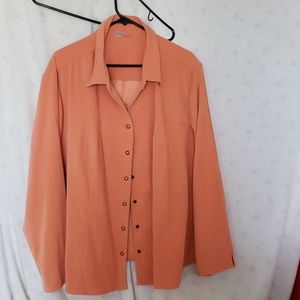 Plus size orange blazer/jacket
